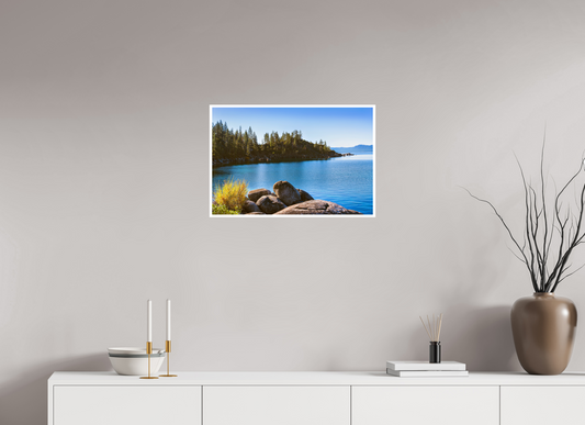 24 x 16″, Fine Art Glossy Lake Tahoe Scenic Photography Print