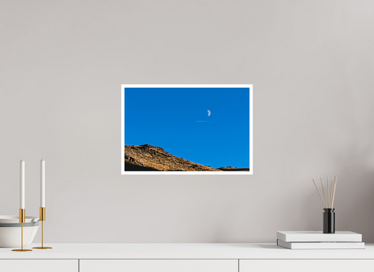 15 x 10″, Fine Art Glossy Moonlit Mountain Landscape