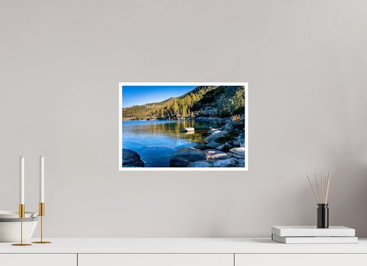 15 x 10″, Fine Art Glossy Tranquil Lake Tahoe Morning