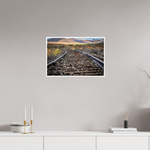 24 x 16″, Fine Art Glossy Rustic Railroad Track