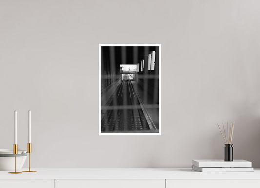 10 x 15″, Fine Art Glossy Urban Elegance: Downtown Reno Train Tracks Print