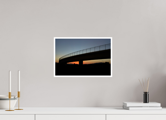 15 x 10″, Fine Art Glossy Serene Sunset Overpass