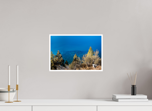 15 x 10″, Photo Print Glossy Clear Lake Tahoe Water