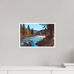 15 x 10″, Fine Art Glossy Serenity in Nature: Majestic Truckee River Landscape Print