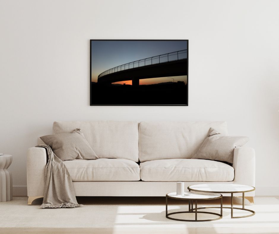 Serene Sunset Overpass