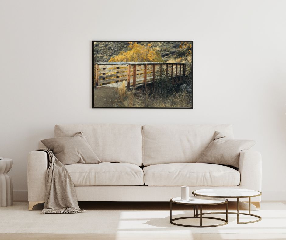 Rustic Bridge in Autumn