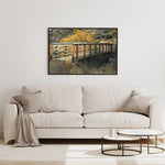 Rustic Bridge in Autumn