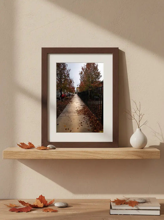 Downtown Reno Rainy Day Print