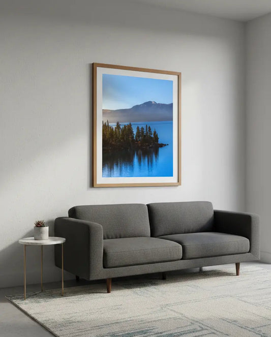 Serene Lake Tahoe Forest Print