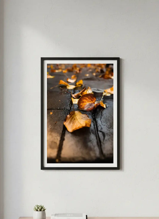 Autumn Elegance Leaf Print