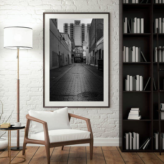 Fulton Alley Rainy Day Urban Print