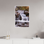 20 x 30″, Photo Print Matte Autumn Waterfall Haven